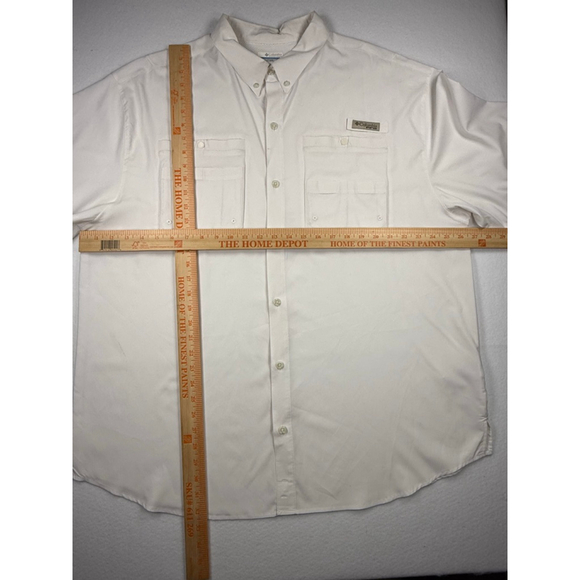 Columbia PFG Men’s Short Sleeve Fishing Shirt – XXL – White - Picture 4 of 6